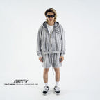 DENIMITUP Sweat Short -Snowish Light Grey  - Short Pants