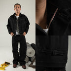 H1 Jacket Denimitup x Bhisma - Black selvedge raw - Jacket