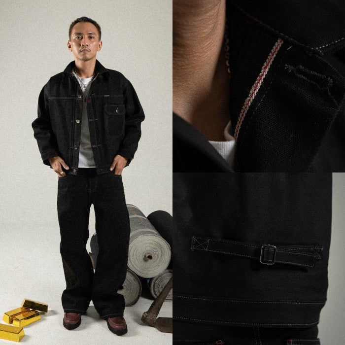 H1 Jacket Denimitup x Bhisma - Black selvedge raw - Jacket