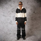 H1 baggy biker batik zip - Black - Jeans Pants