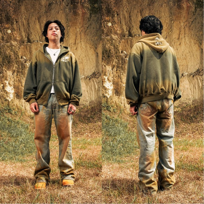 H1 BC baggy x Bhisma - Muddy golden washed - Jeans Pants
