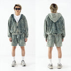 DENIMITUP washed - Chroma Green - Hoodie