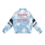 A1 Jacket Songket batik - Light blue splashes - Men Jacket