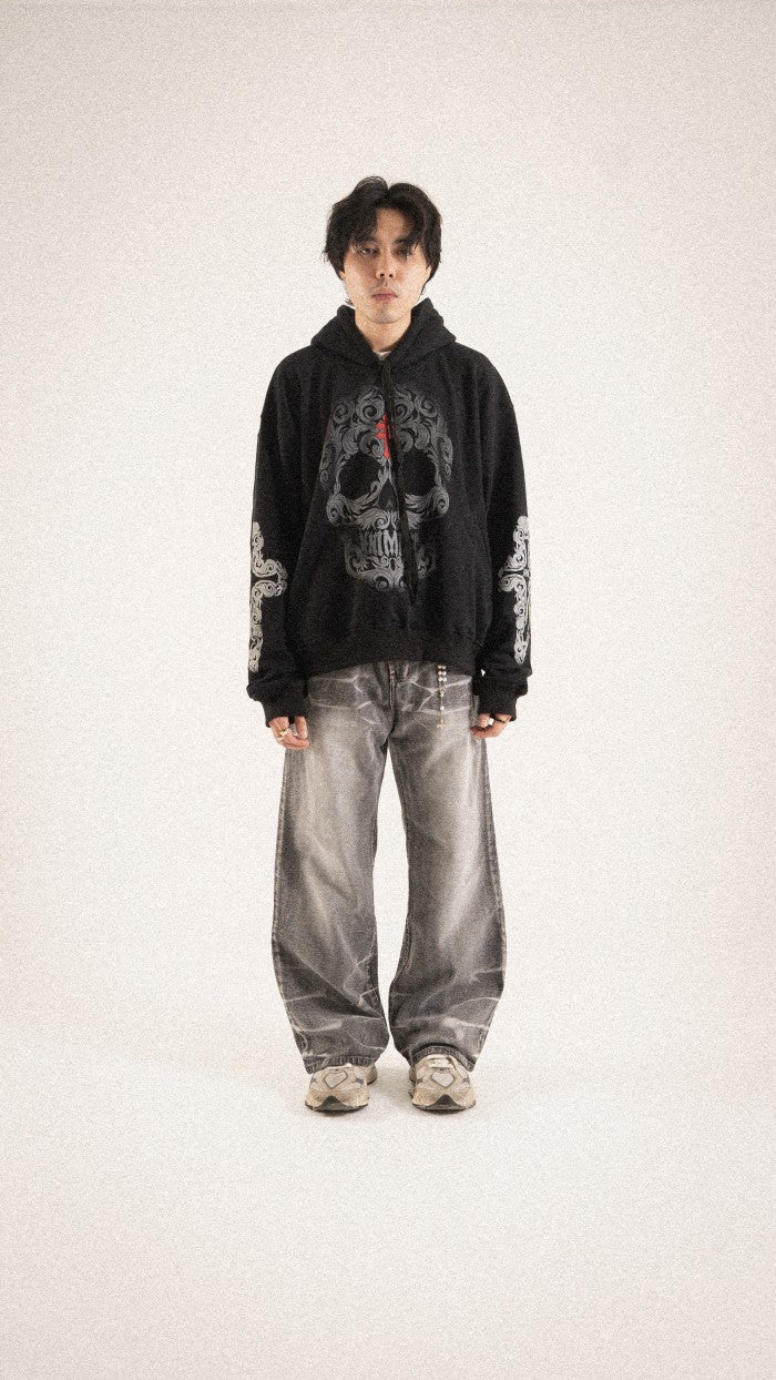 DENIMITUP Trilogo skull warrior - Black - Hoodie