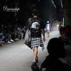 Denimitup Songket bandana - Silver Black - Bandana