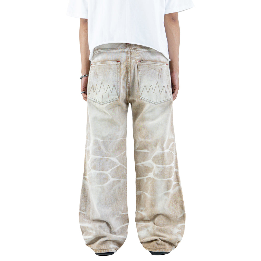 H1 Tri Batik Baggy Cendrawasih - Euro sand - Jeans Pants