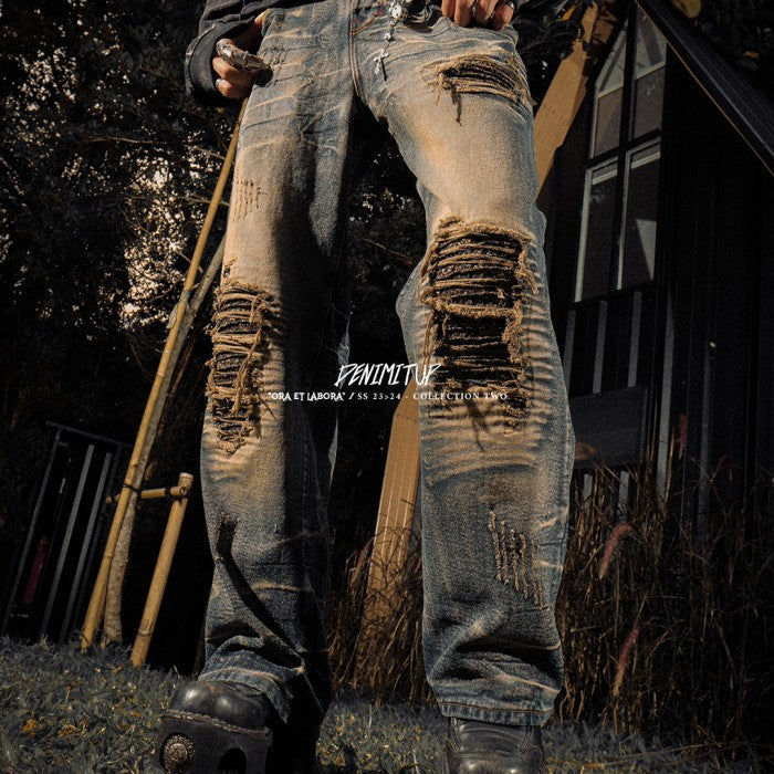 H1 Baggy Songket - Iron Bronze - Jeans Pants