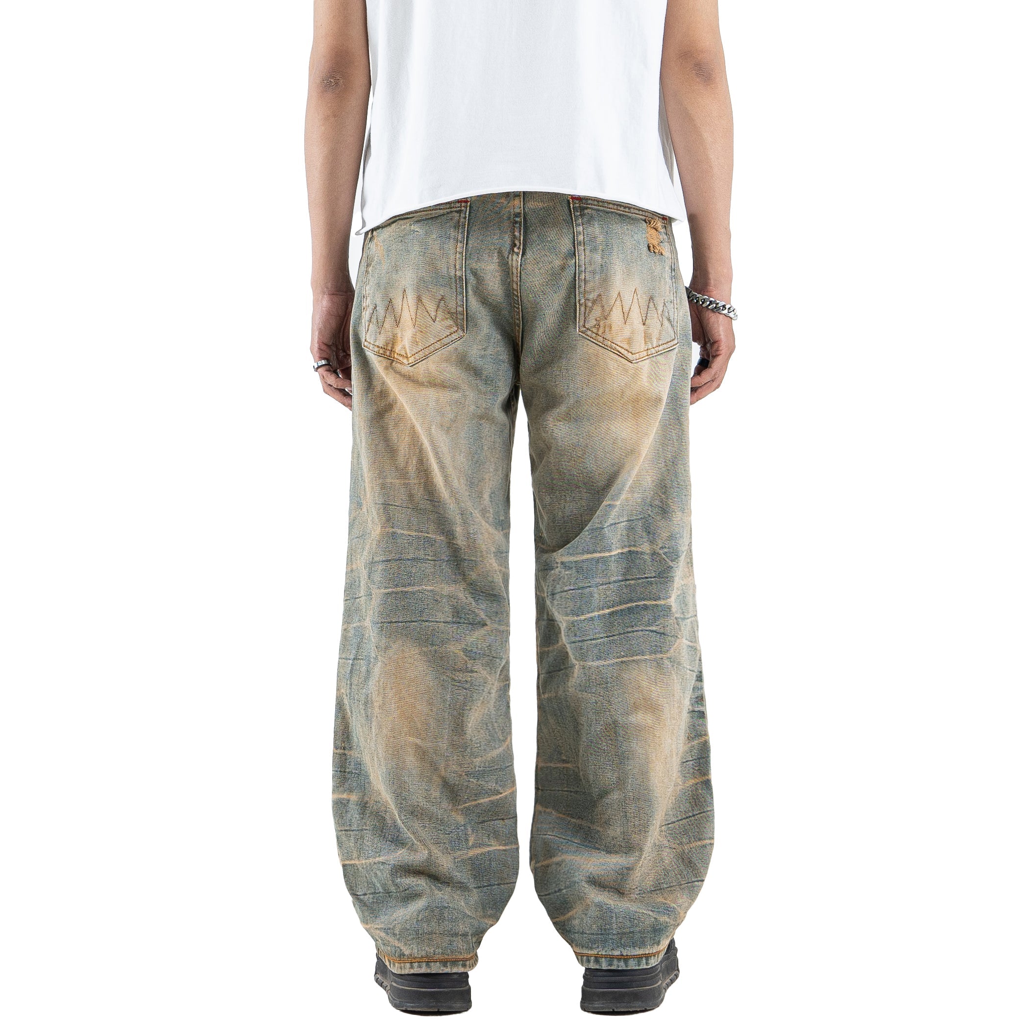 H1 Tri Fabric Baggy - Carbon Vintage Blue - Jeans Pants