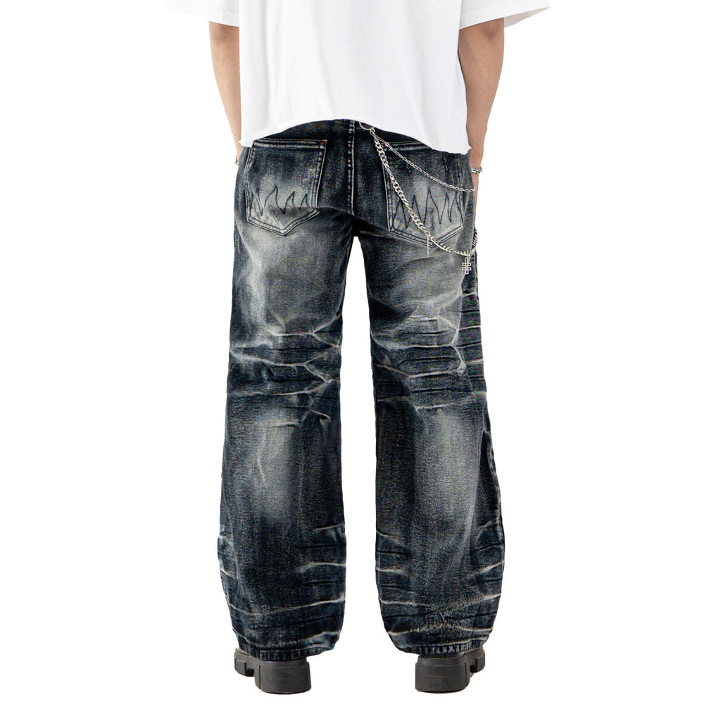 H1 baggy biker - Smoke grey - Jeans Pants