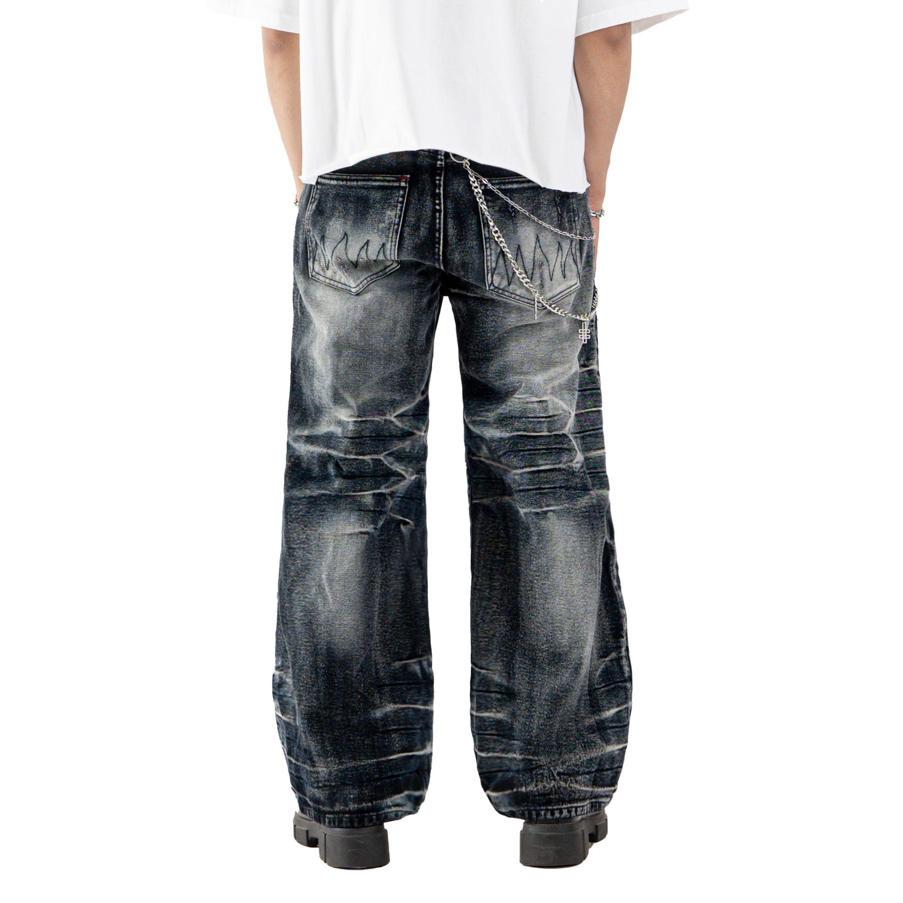 H1 baggy biker - Smoke grey - Jeans Pants