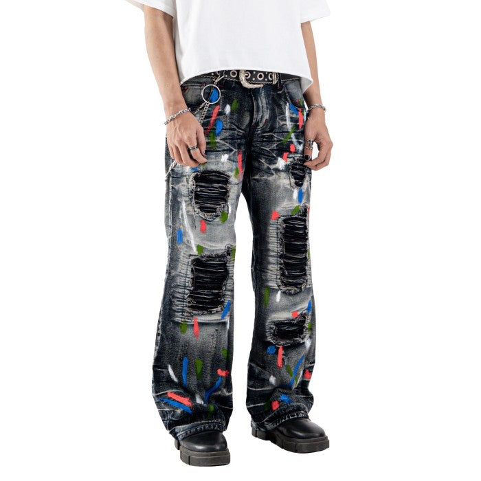 H1 baggy biker - Space grey - Jeans Pants