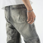 H1 Baggy Songket - Iron Grey - Jeans Pants