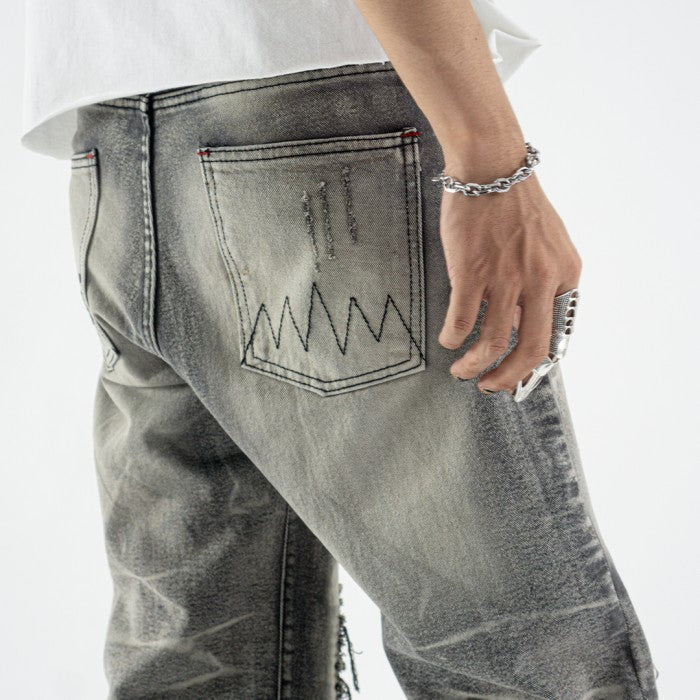 H1 Baggy Songket - Iron Grey - Jeans Pants