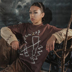 Denimitup trilogo double layer - Dual brown tee - Long Sleeve T-Shirt