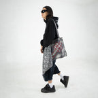 Denimitup Songket bandana - Silver Black - Bandana