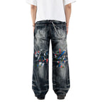H1 baggy biker - Space grey - Jeans Pants