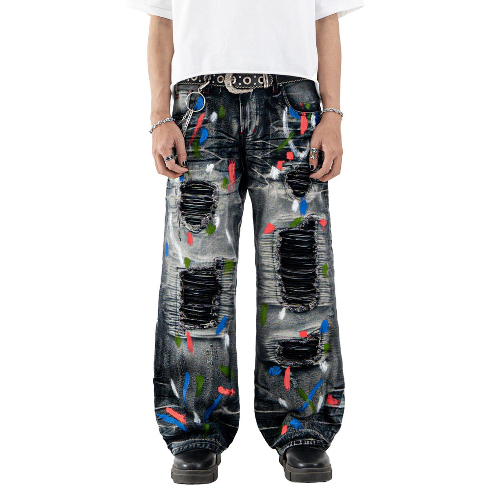 H1 baggy biker - Space grey - Jeans Pants