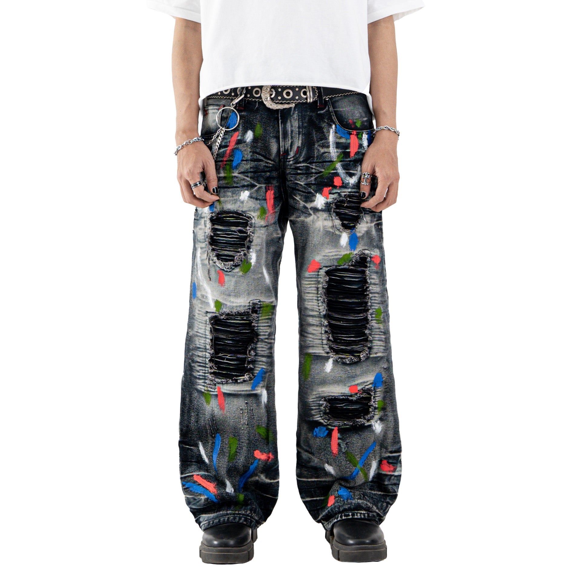 H1 baggy biker - Space grey - Jeans Pants