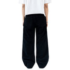 H1 baggy biker batik zip - Black - Jeans Pants