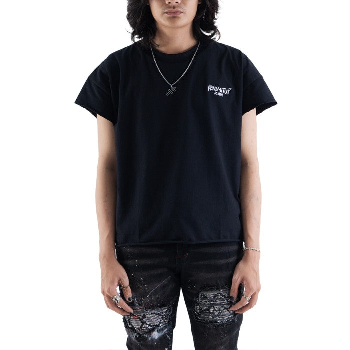 Denimitup embroidered - Black tee - T-Shirt
