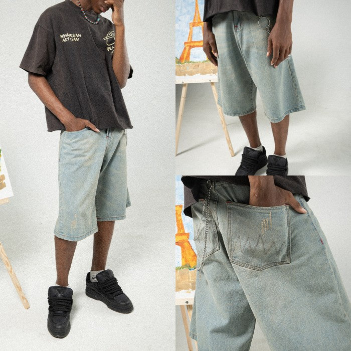 H1 Jorts - Cream Blue - Short Pants