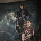 Denimitup trilogo double layer - Dual black tee - Long Sleeve T-Shirt