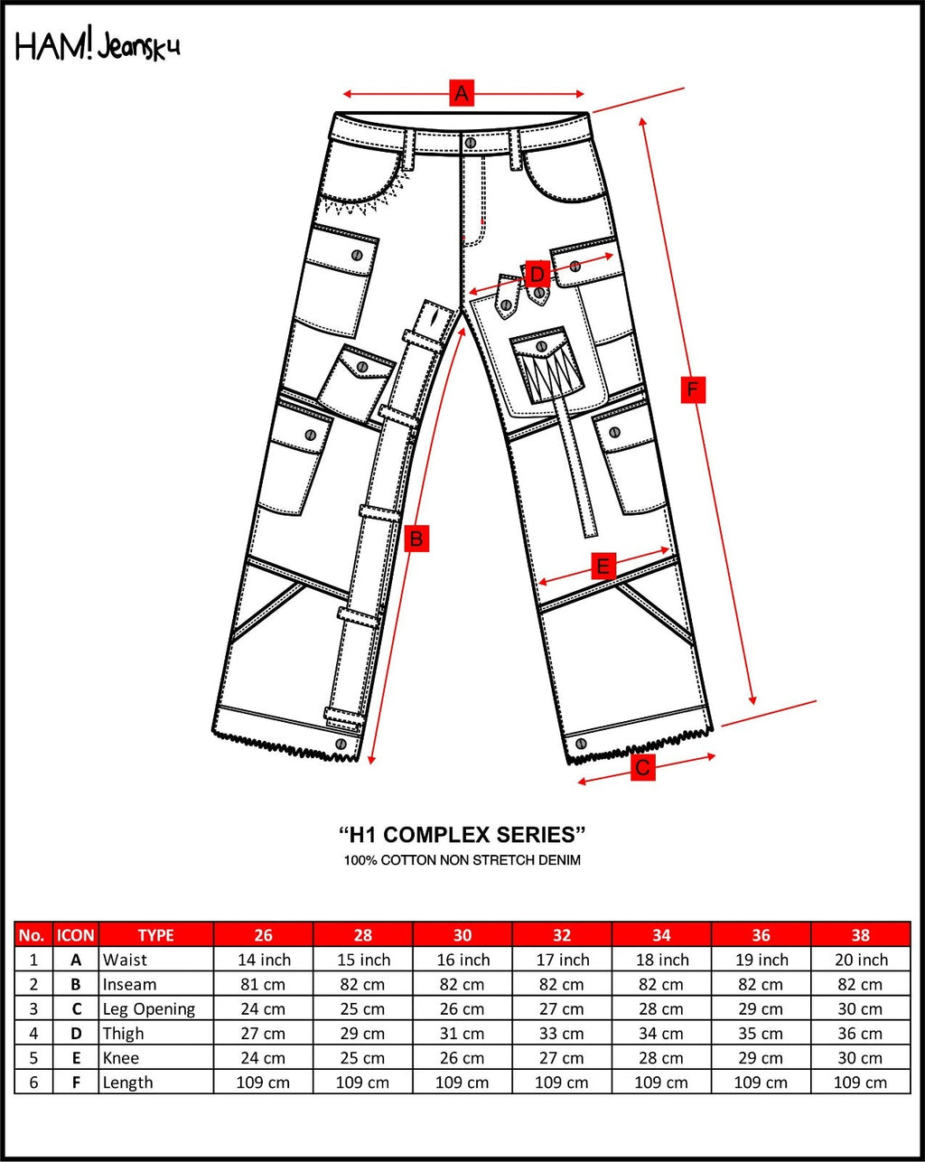 H1 complex - Moon stone - Jeans Pants