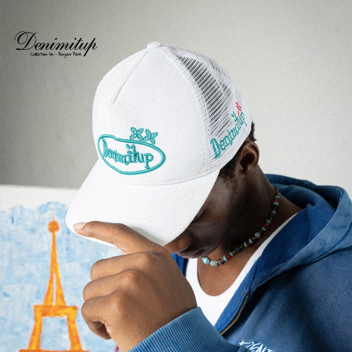 DENIMITUP  Trucker Hat kawung - White - Hat