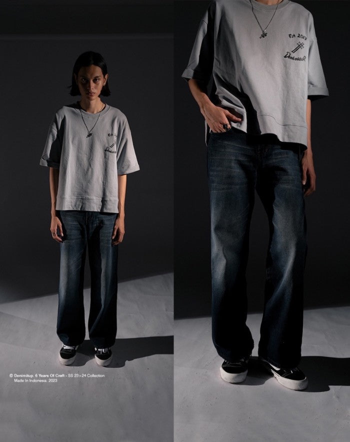 H1 baggy - Ash grey - Jeans Pants