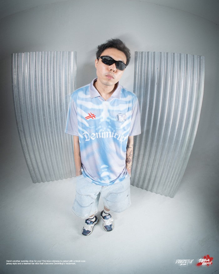 DENIMITUP 24/25 skull jersey - Gradient of blue on grey - Jersey