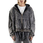 DENIMITUP Snowish Black Zip - Hoodie