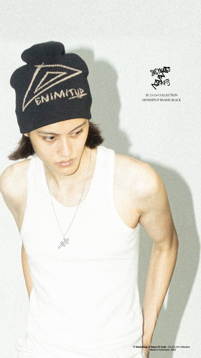 DENIMITUP beanie - Black - Hat