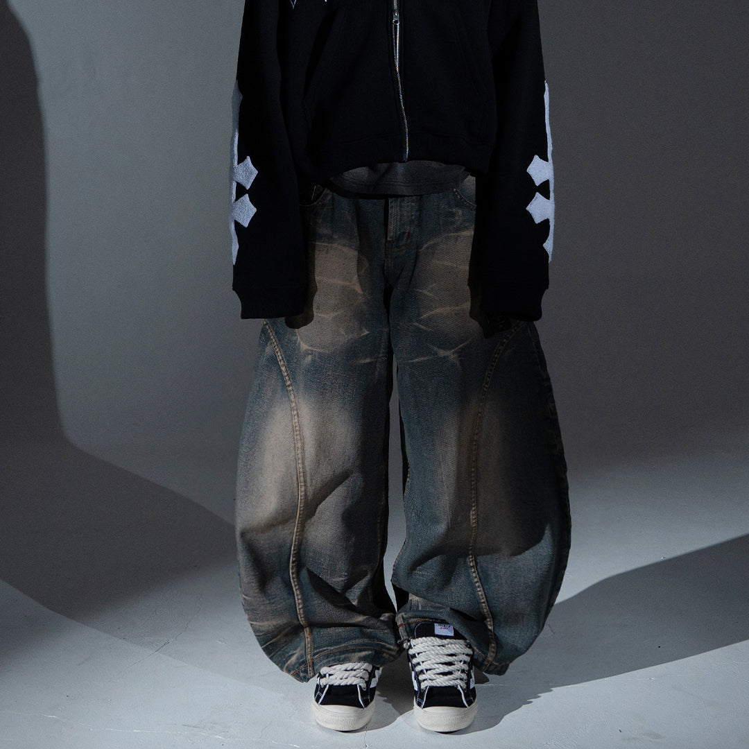 A1 Wide Barrel - Vintage Blue - Jeans