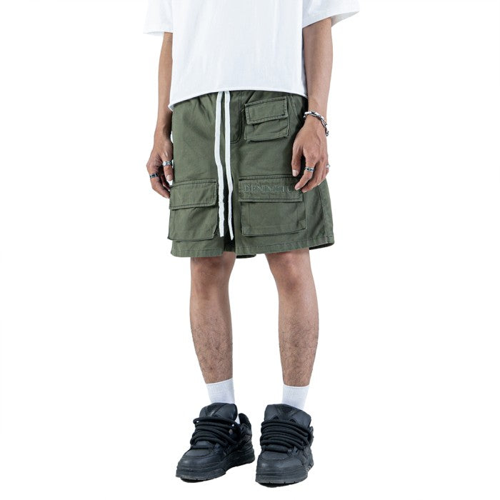 DENIMITUP canvas twill pants - Olive - Short Pants