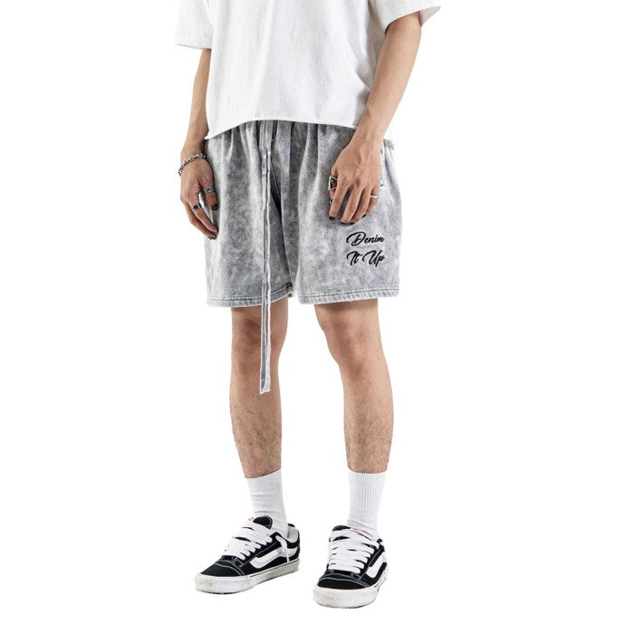 DENIMITUP Sweat Short -Snowish Light Grey  - Short Pants