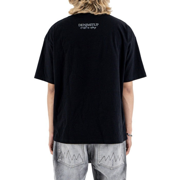 DENIMITUP trilogo skull warrior black tee - T-Shirt
