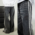 H1 Baggy Duo Stripes - Asphalt Grey - Jeans Pants