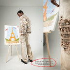 H1 Tri Batik Baggy Cendrawasih - Euro sand - Jeans Pants