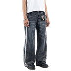 H1 Baggy Duo Stripes - Asphalt Grey - Jeans Pants