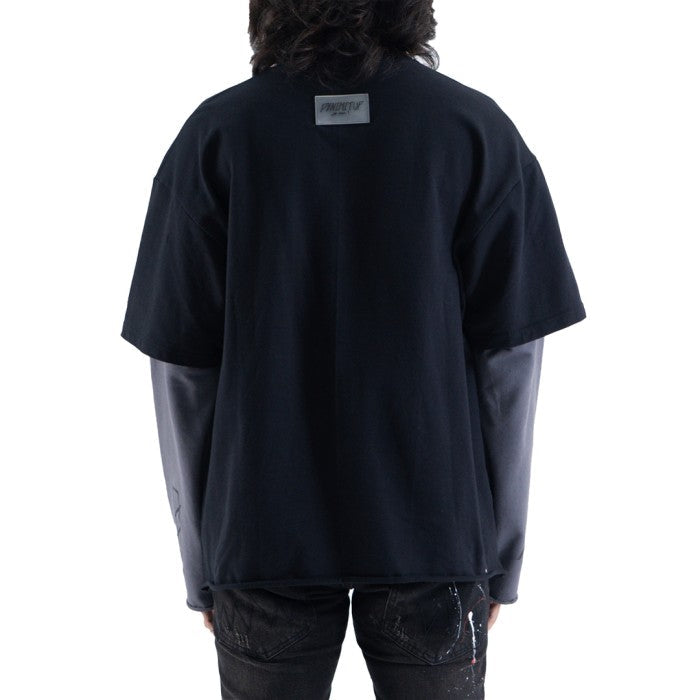 Denimitup trilogo double layer - Dual black tee - Long Sleeve T-Shirt