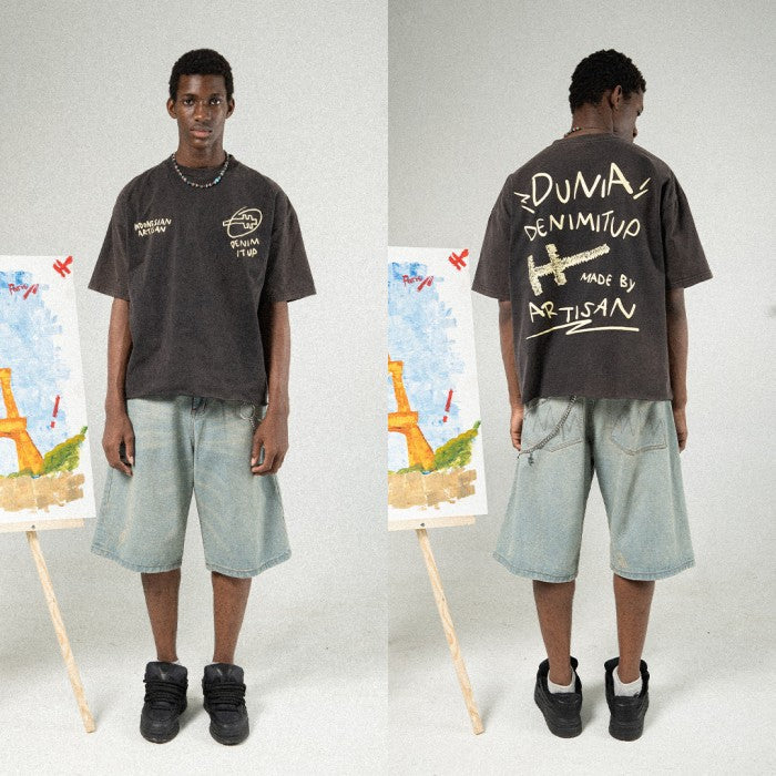 H1 Jorts - Cream Blue - Short Pants