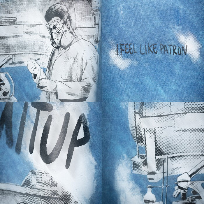 Denimitup I feel like Patron - Snowish ice blue tee - T-Shirt