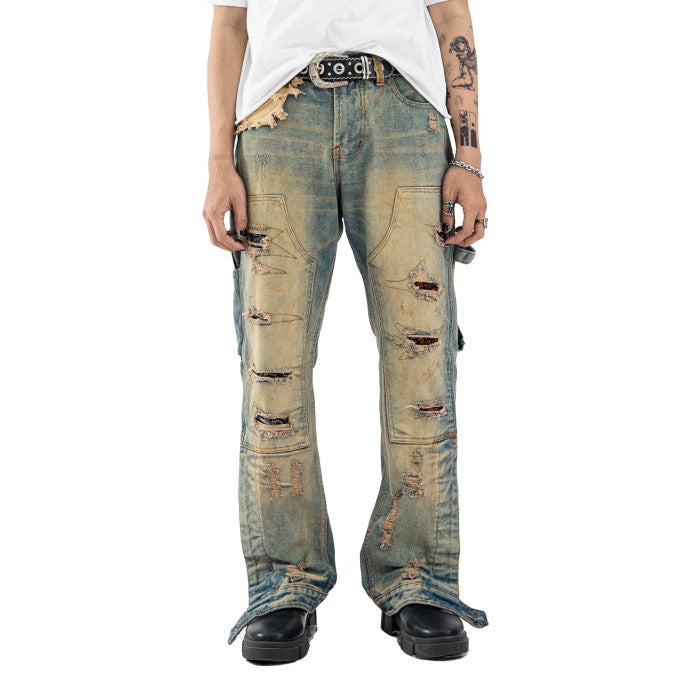 A1 carpenter batik - Vintage blue - Jeans Pants