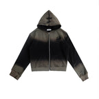 Denimitup Trilogo Double Zip - Coal Black - Hoodie Pria