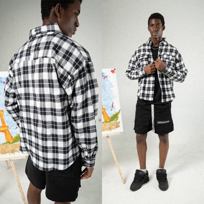 DENIMITUP - Monochrome flannel - Men Shirt