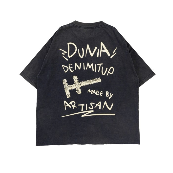 Dunia Denimitup! - Washed Artsy Black Tee - T-Shirt