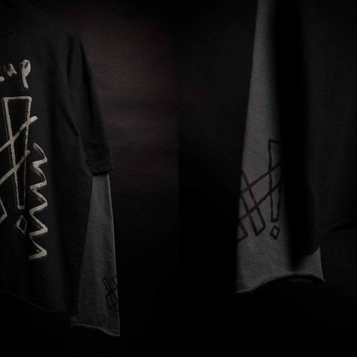 Denimitup trilogo double layer - Dual black tee - Long Sleeve T-Shirt