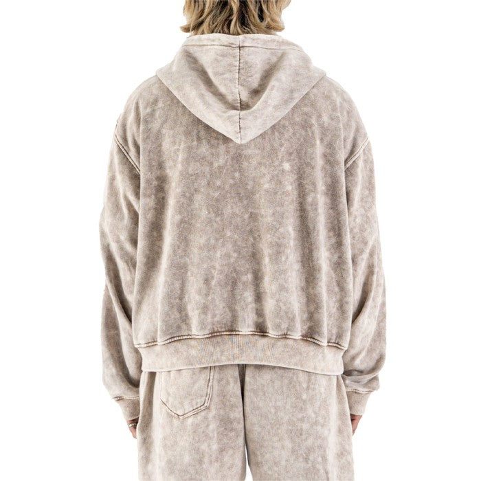 DENIMITUP Snowish Desert Beige Zip - Hoodie