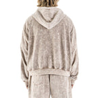 DENIMITUP Snowish Desert Beige Zip - Hoodie