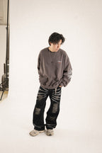 H1 baggy leather - Falcon black - Jeans Pants